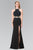 Sequined Halter Long Dress with Slit GL2265