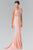 Sleeveless Beaded Long Dress GL2267