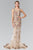 Embroidered Floral Long Dress GL2269