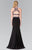 Beaded Halter Neck Rome Jersey Trumpet Gown GL2277