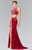 Beaded Halter Neck Rome Jersey Trumpet Gown GL2277