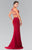 Beaded Halter Neck Rome Jersey Trumpet Gown GL2277
