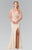 Beaded Halter Neck Rome Jersey Trumpet Gown GL2277