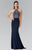 Beaded Halter Neck Rome Jersey Sheath Dress GL2279