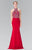 Beaded Halter Neck Rome Jersey Sheath Dress GL2279