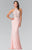 Beaded Halter Neck Rome Jersey Sheath Dress GL2279