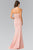 Beaded Halter Trumpet Dress GL2285