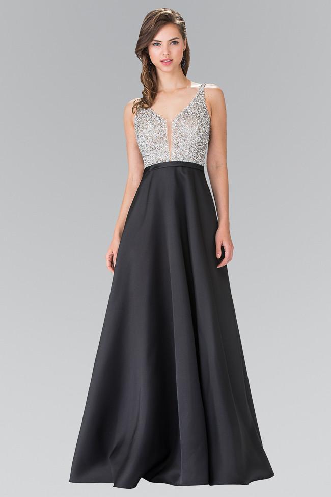 Dazzling V Neck Long Dress GL2287