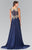 Laced Scoop Neck Chiffon A-Line Dress GL2288