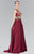 Laced Scoop Neck Chiffon A-Line Dress GL2288