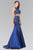 Two Piece Sequined Trumpet Gown GL2291