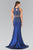 Two Piece Sequined Trumpet Gown GL2291