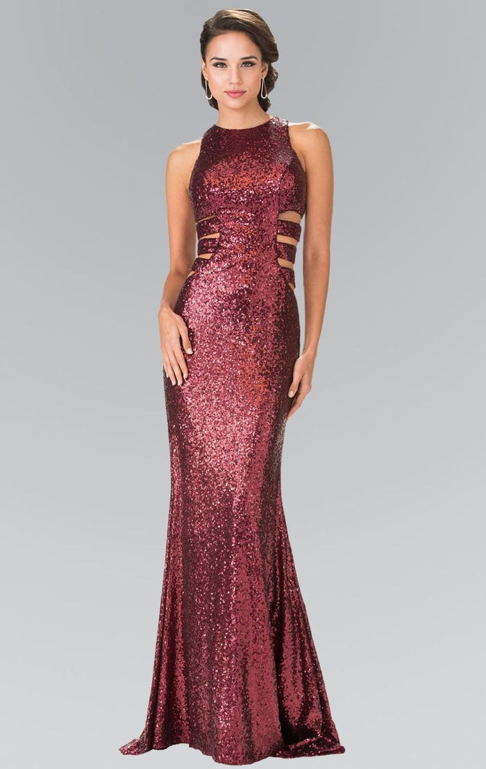 Long Dress with Side Cut Outs GL2299