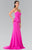Strapless Peplum Long Dress GL2304