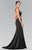 Embellished Scoop Neck Rome Trumpet Dress GL2312