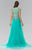Embellished Scoop Neck Tulle A-Line Dress GL2317