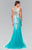 Beaded Trumpet Gown GL2318