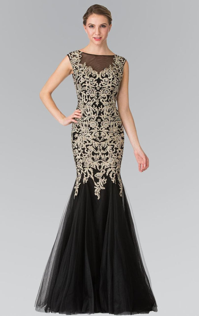 Sleeveless Beaded Mermaid Gown GL2319