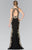 Laced Illusion High Neck Rome Jersey Dress GL2320