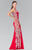 Laced Illusion High Neck Rome Jersey Dress GL2320