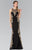 Laced Illusion High Neck Rome Jersey Dress GL2320
