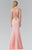 Halter Long Gown with Side Cut Outs GL2321