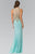 Halter Long Gown with Side Cut Outs GL2321