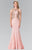 Halter Long Gown with Side Cut Outs GL2321