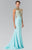 High Neck Embellished Long Dress GL2322