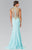 High Neck Embellished Long Dress GL2322