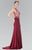 Embellished Scoop Neck Rome Trumpet Dress GL2323
