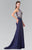 Embellished Scoop Neck Rome Trumpet Dress GL2323