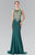 Embellished Scoop Neck Rome Trumpet Dress GL2323