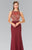 Jewel Long Dress with Side Cut Outs GL2324