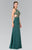 Jewel Long Dress with Side Cut Outs GL2324