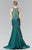 Embellished High Neck Jersey Trumpet Dress GL2325