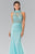Sequined Halter Trumpet Gown GL2330