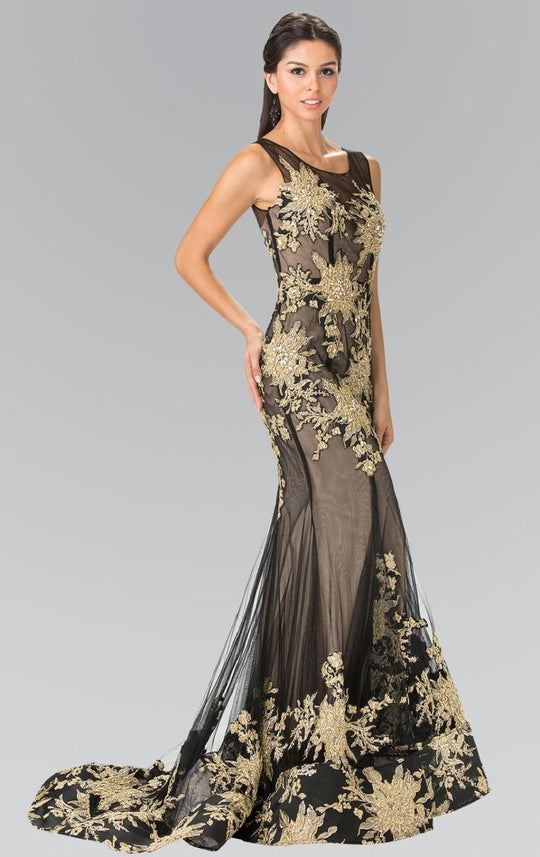 Beaded Trumpet Gown GL2335