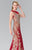 Sleeveless Beaded Long Dress GL2336