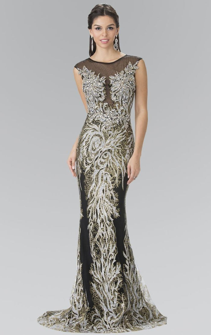 Sleeveless Beaded Long Dress GL2336
