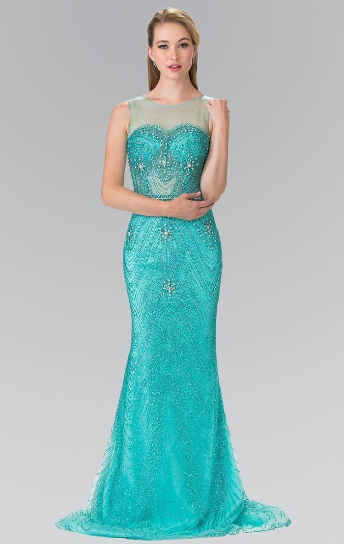 Embellished Sleeveless Long Dress GL2337