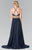 Embellished Halter Neck Chiffon A-Line Dress GL2340
