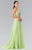 Embellished Halter Neck Chiffon A-Line Dress GL2340