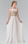 Embellished Halter Neck Chiffon A-Line Dress GL2340