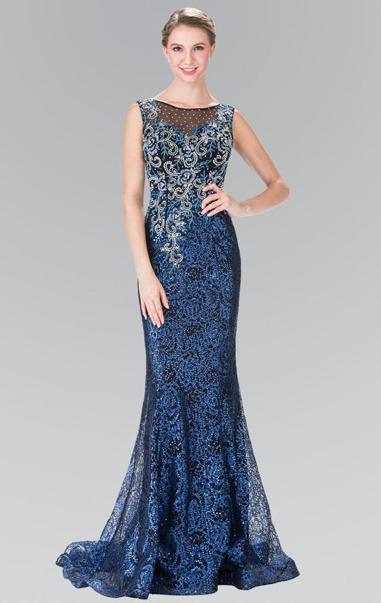 Sleeveless Beaded Long Dress GL2341