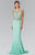 Bead Embellished Illusion Sweetheart Dress GL2342