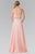 Embellished Crew Neck Chiffon A-Line Dress GL2347