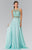 Embellished Crew Neck Chiffon A-Line Dress GL2347