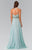 Embellished Crew Neck Chiffon A-Line Dress GL2347