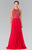 Embellished Crew Neck Chiffon A-Line Dress GL2347